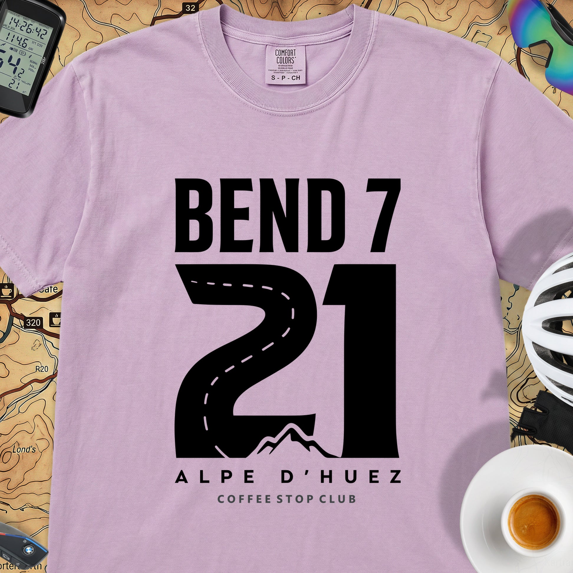Bend 7 L'Alpe T-Shirt — Orchid