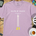 Alpe d'Huez Hairpin T-Shirt — Orchid