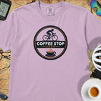 Awesome Coffee Stop Club T-Shirt — Orchid