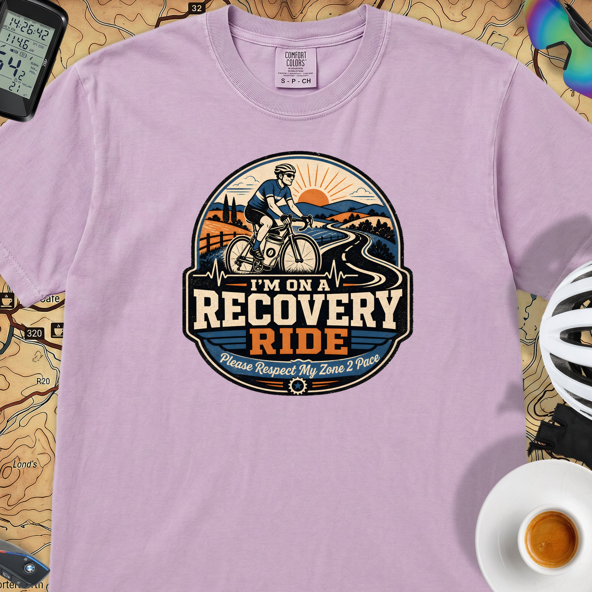 I'm On A Recovery Ride Comfort Colors T-Shirt — Orchid