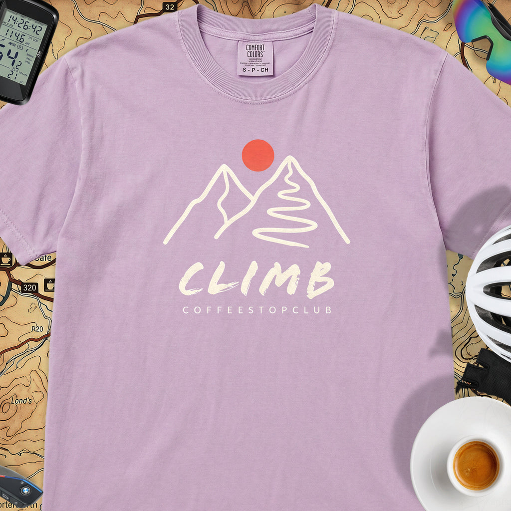 Climb Cycling T-Shirt — Orchid