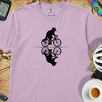 Raccoon Cycling Reflection T‑Shirt — Orchid