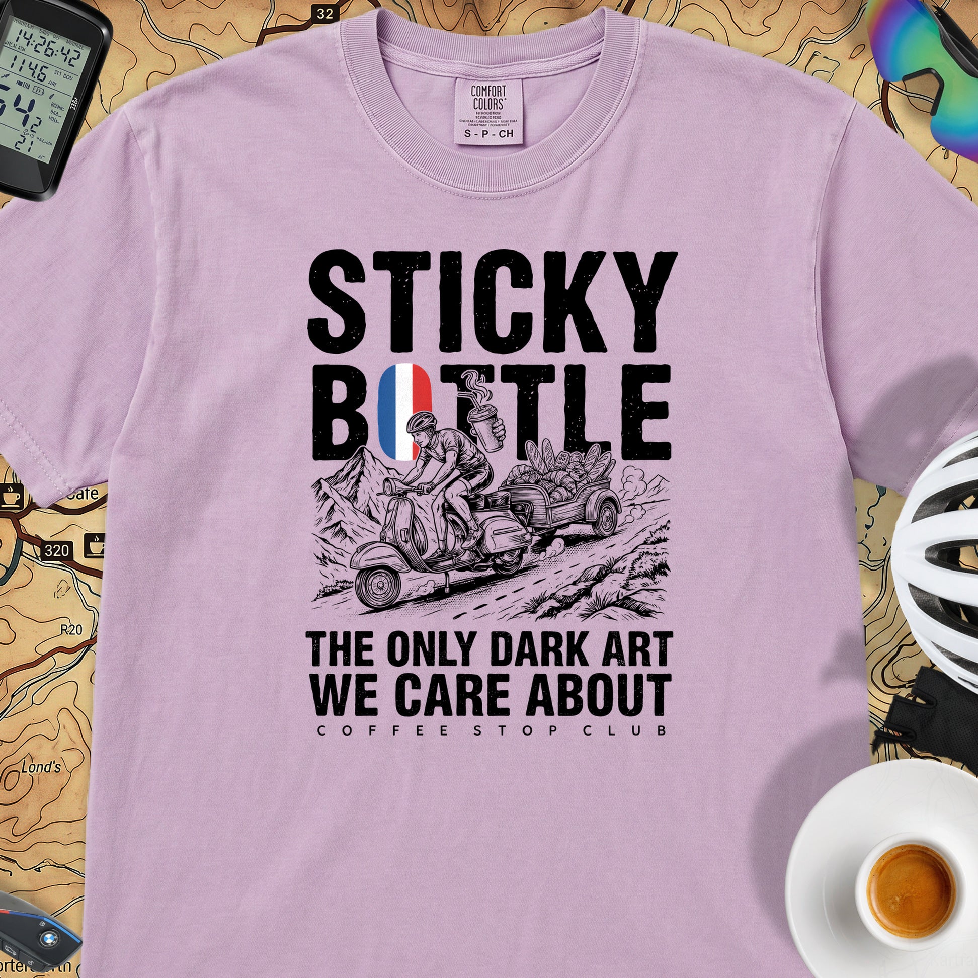 Sticky Bottle TdF Cycling T-Shirt — Orchid