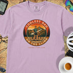 Coolest Dad On The Climb T-Shirt — Orchid
