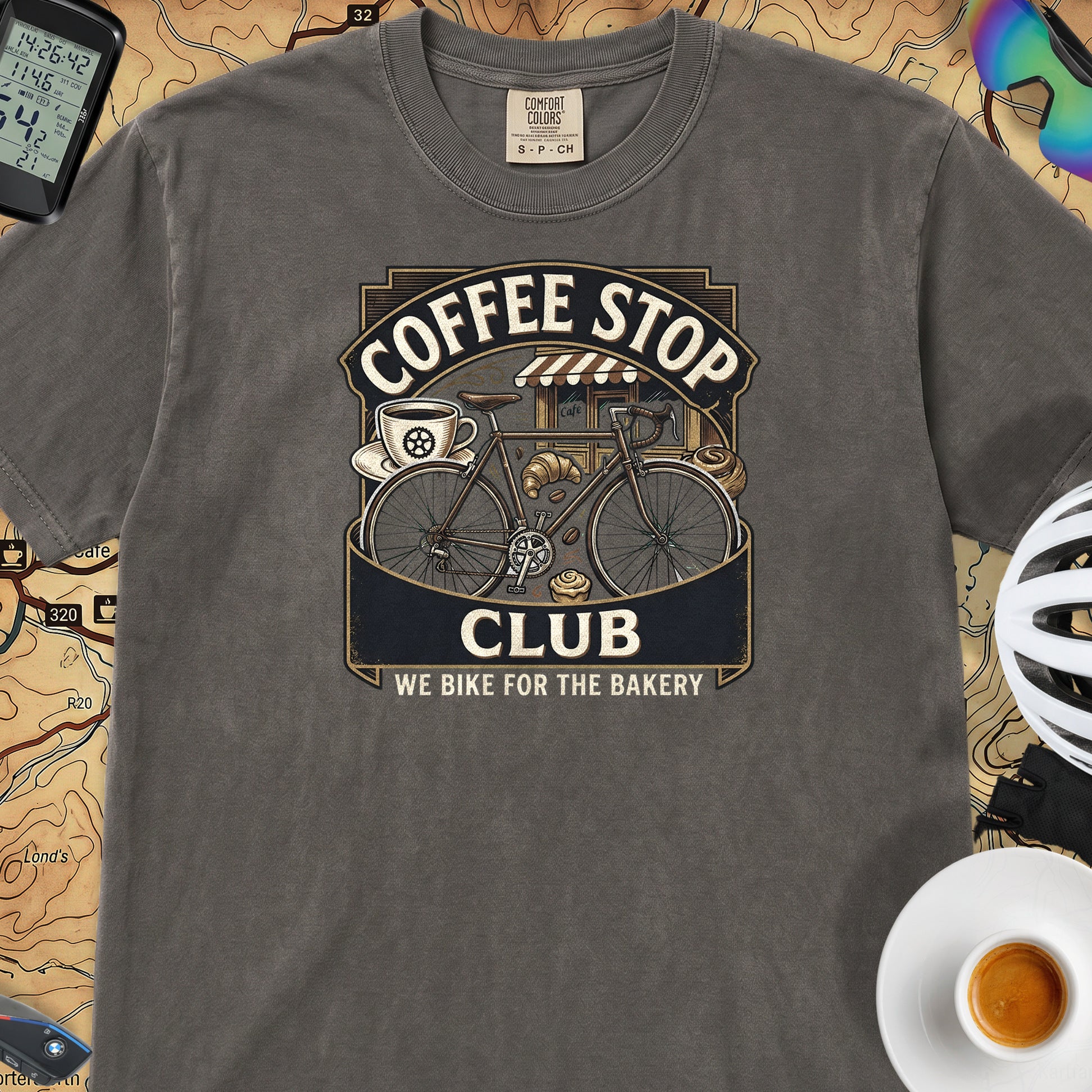 We Ride for the Bakery T-Shirt — Pepper