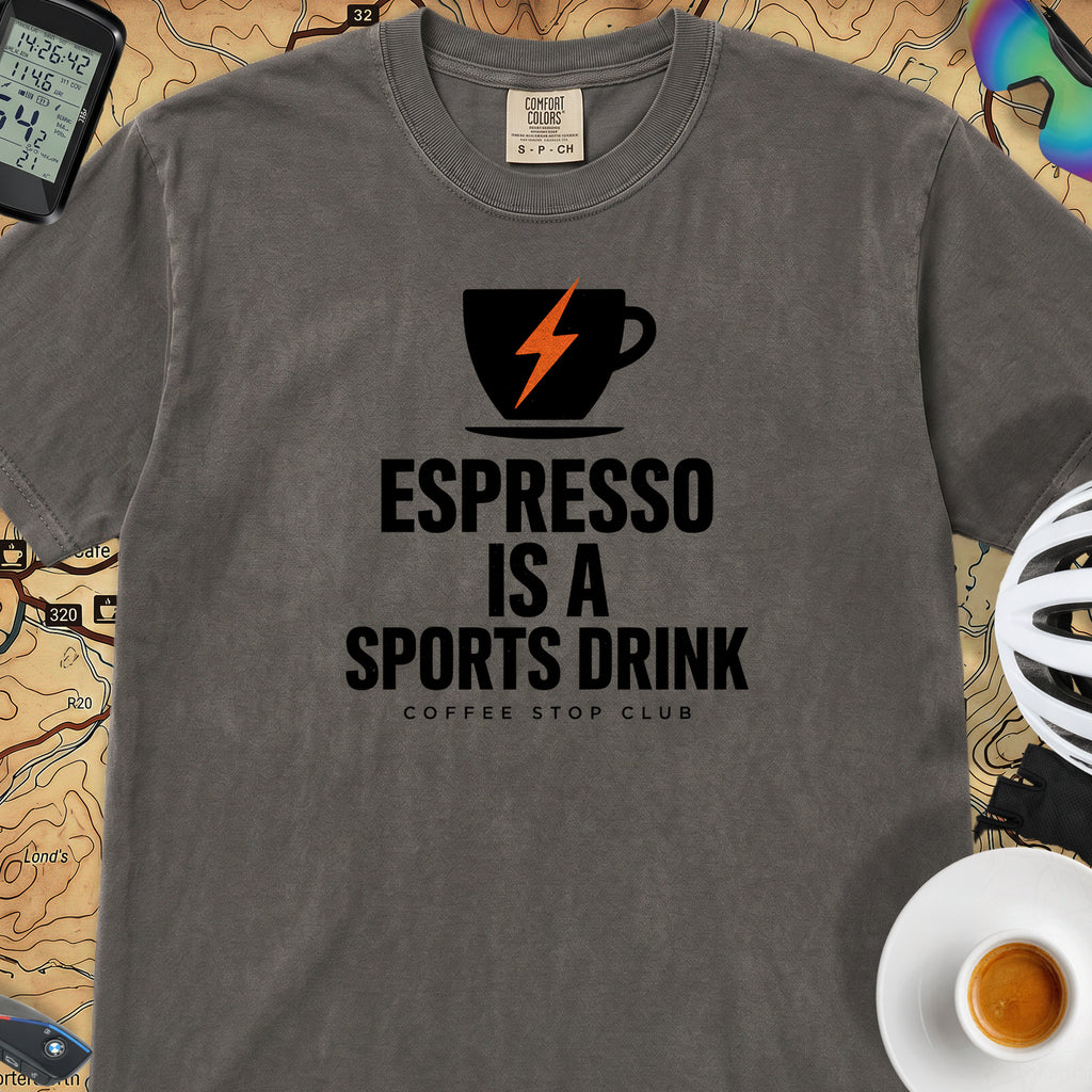 Espresso Is A Sports Drink Cycling T-Shirt — Pepper