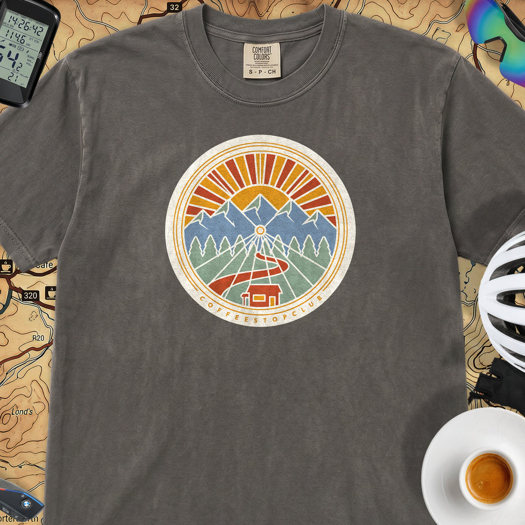 Wheel Base Cycling T-Shirt — Pepper