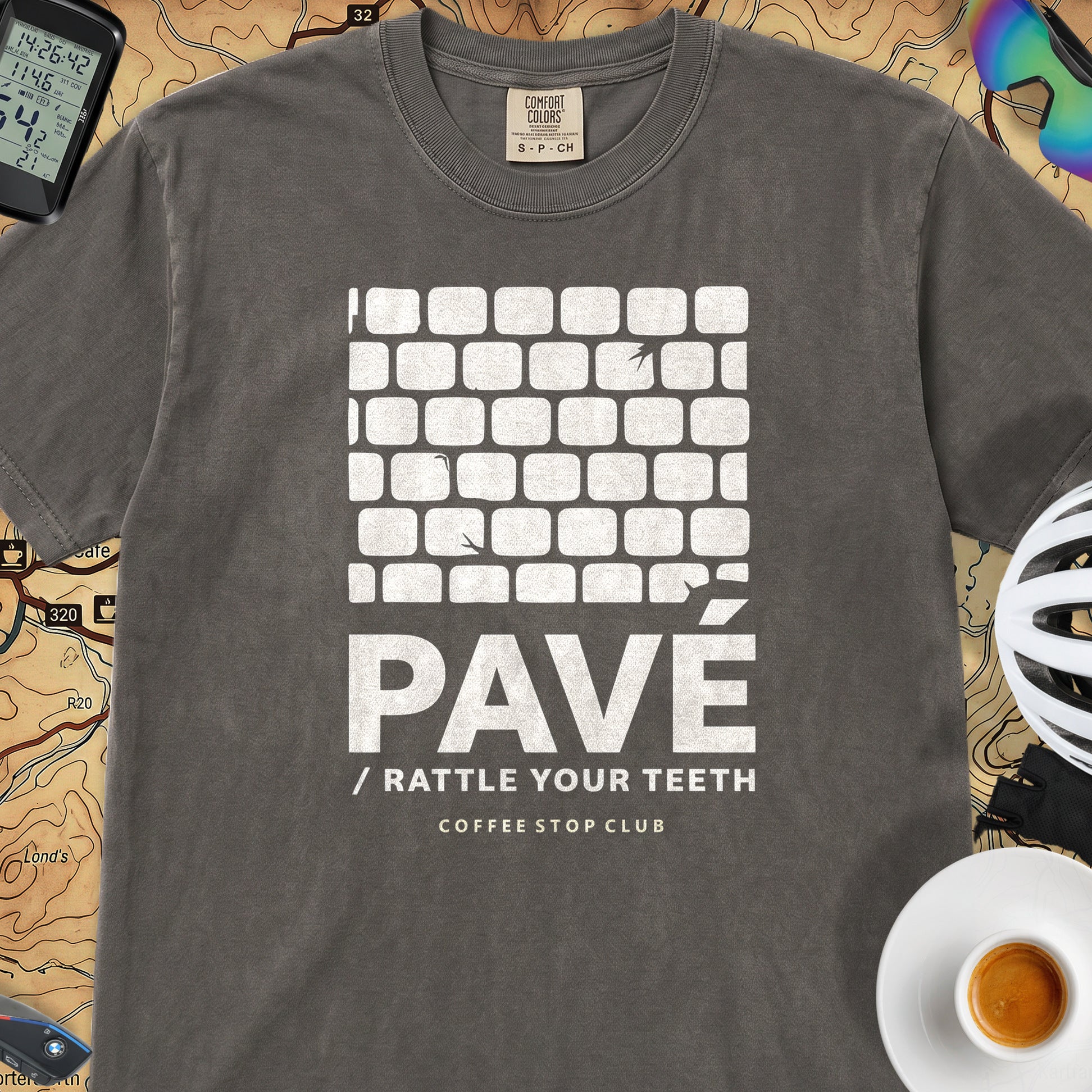 Pavé Tour T‑Shirt — Pepper