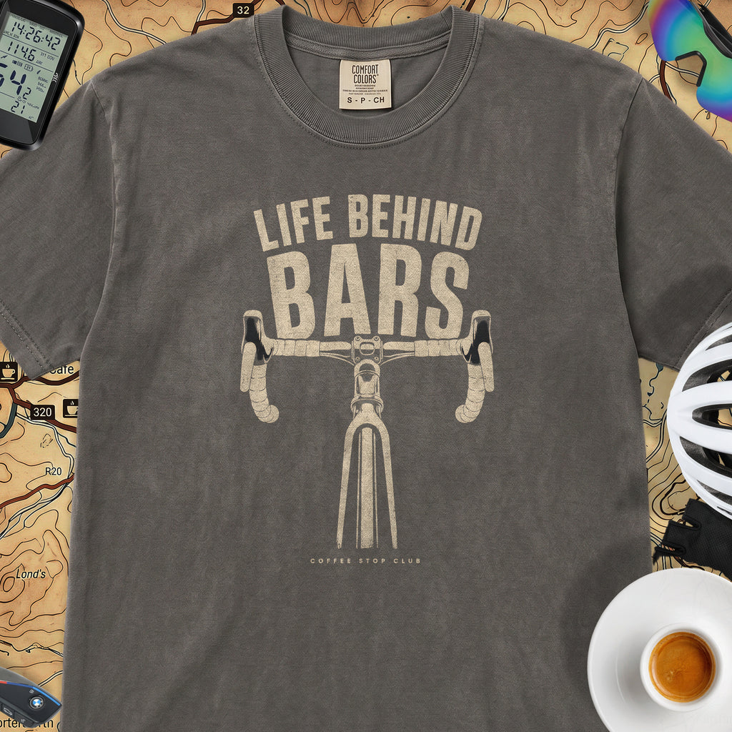 "Life Behind Bars" Cycling T-Shirt — Pepper