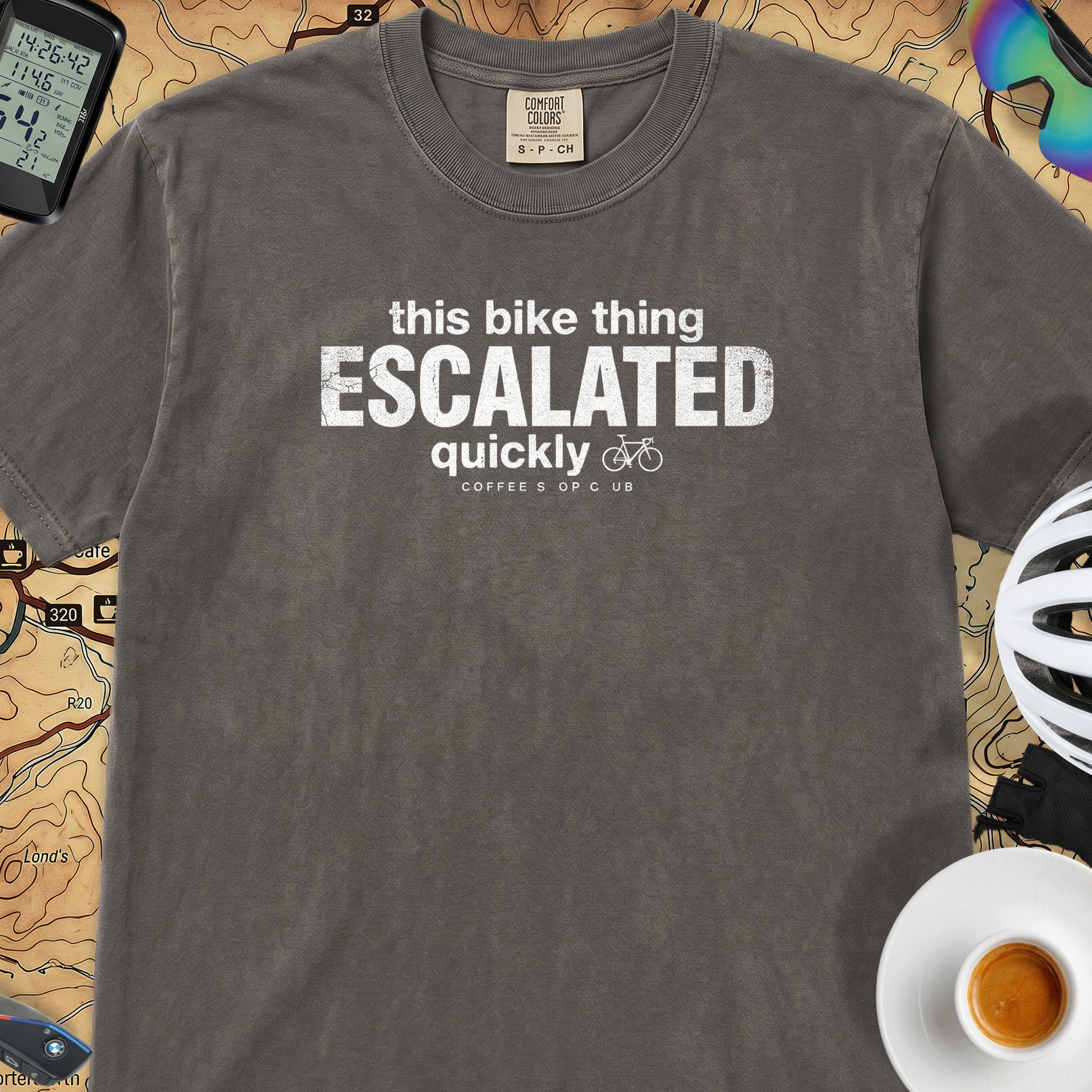 This Bike Thing Escalated T-Shirt — Pepper