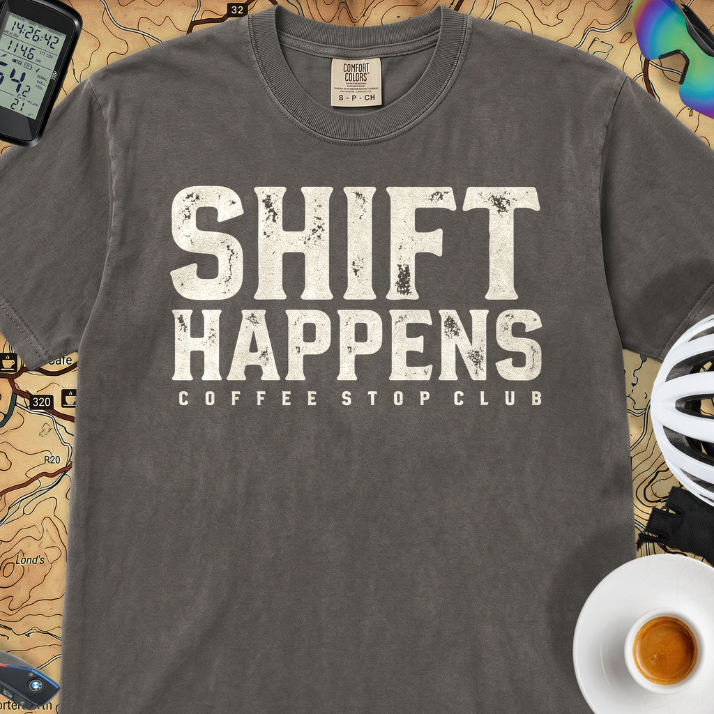 Shift Happens Cycling T-Shirt — Pepper
