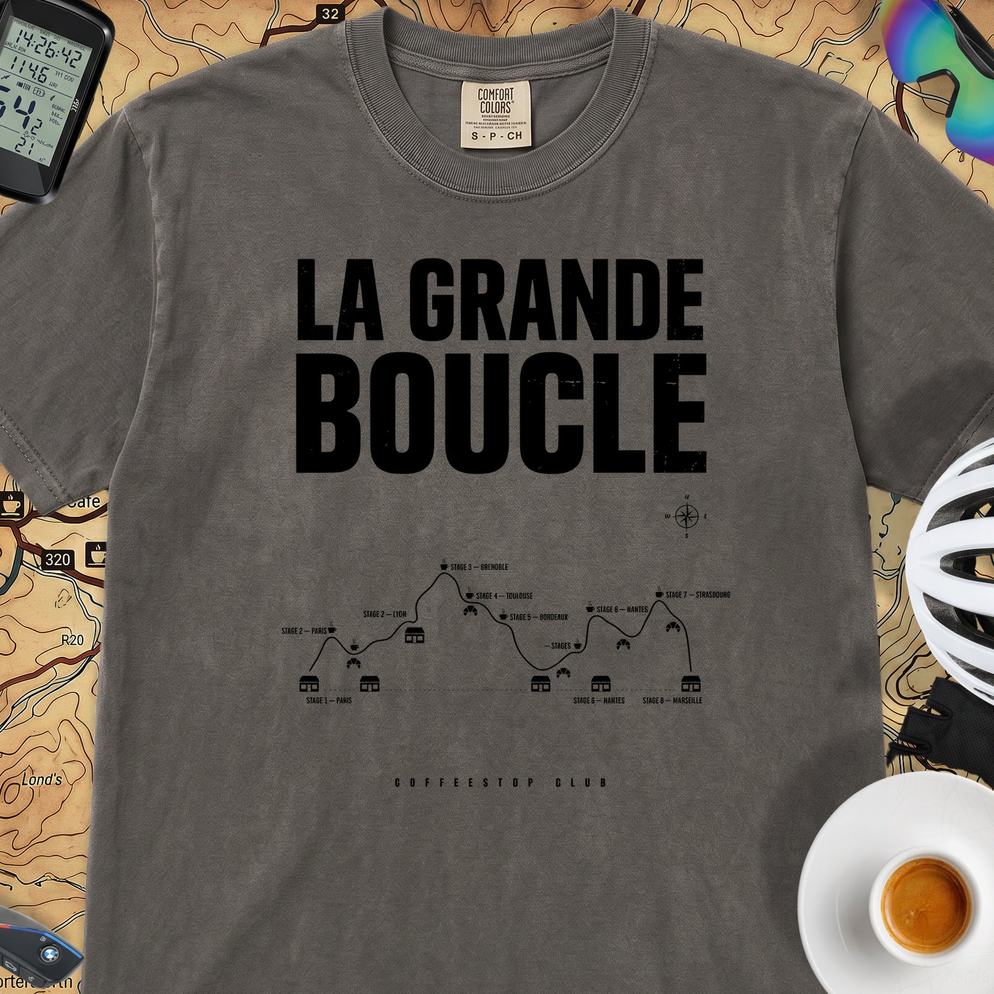 Grande Boucle TdF Cycling T-Shirt — Pepper