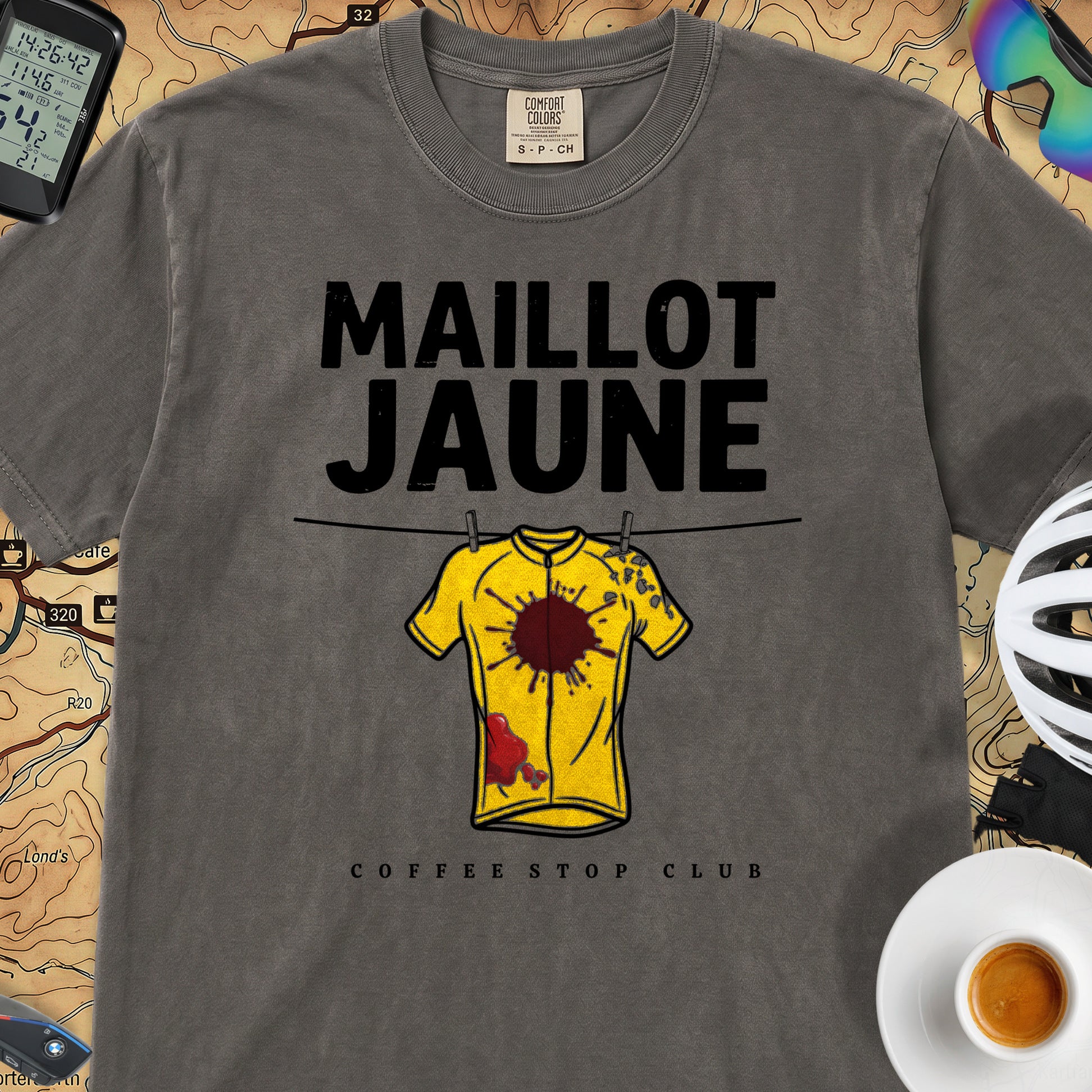 Yellow Jersey TdF Cyclist T-Shirt — Pepper