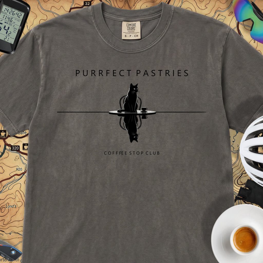Cat Reflection Cycling T-Shirt — Pepper