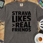 Strava Likes Friends T-Shirt — Pepper