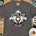 The Coffee Stop Club T‑Shirt — Pepper