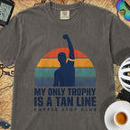 Tan Line Trophy Cycling T-Shirt — Pepper