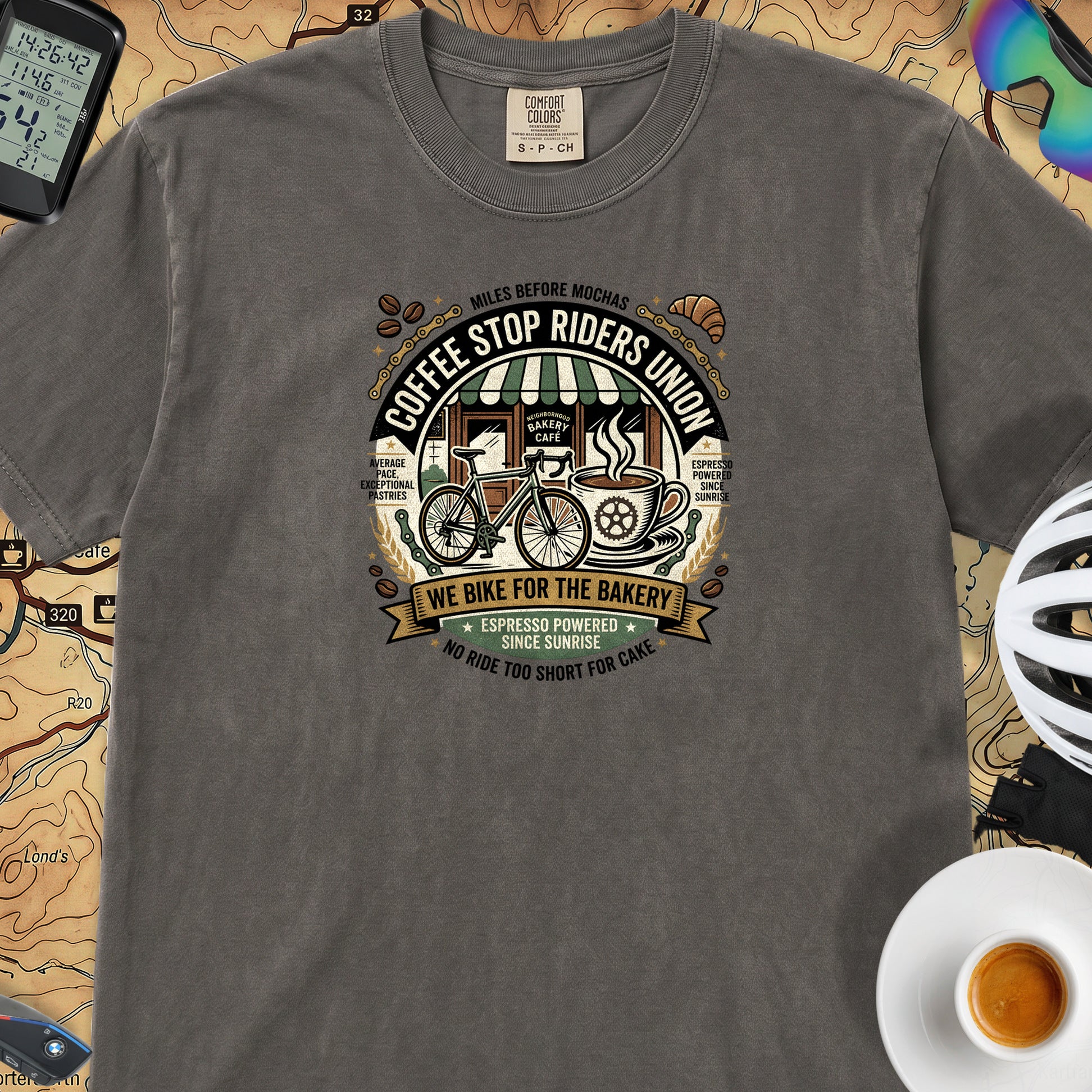 Riders Union Bakery T-Shirt — Pepper