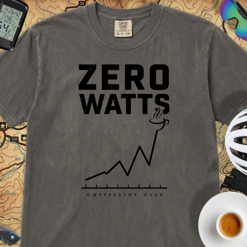 Zero Watts Cycling T-Shirt — Pepper
