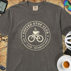 Coffee Stop Club Bike T-Shirt — Pepper