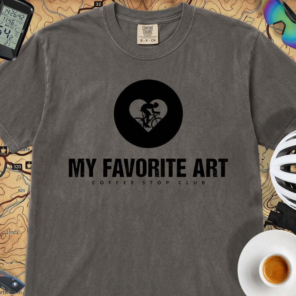 Latté Art Cycling T-Shirt — Pepper