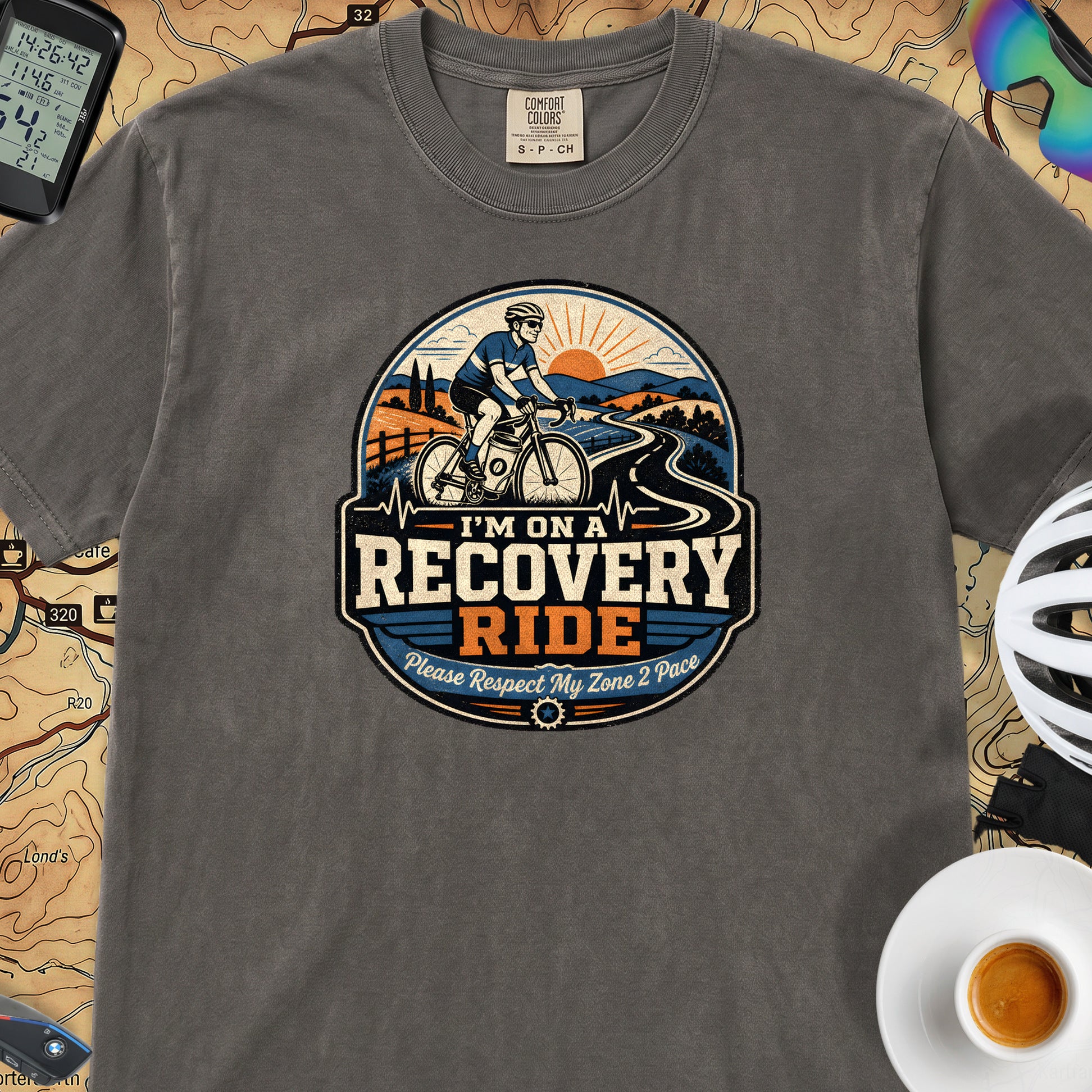 I'm On A Recovery Ride Comfort Colors T-Shirt — Pepper