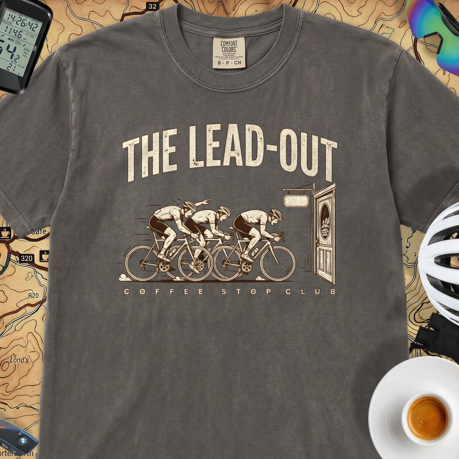 The Lead Out Cycling T-Shirt — Pepper