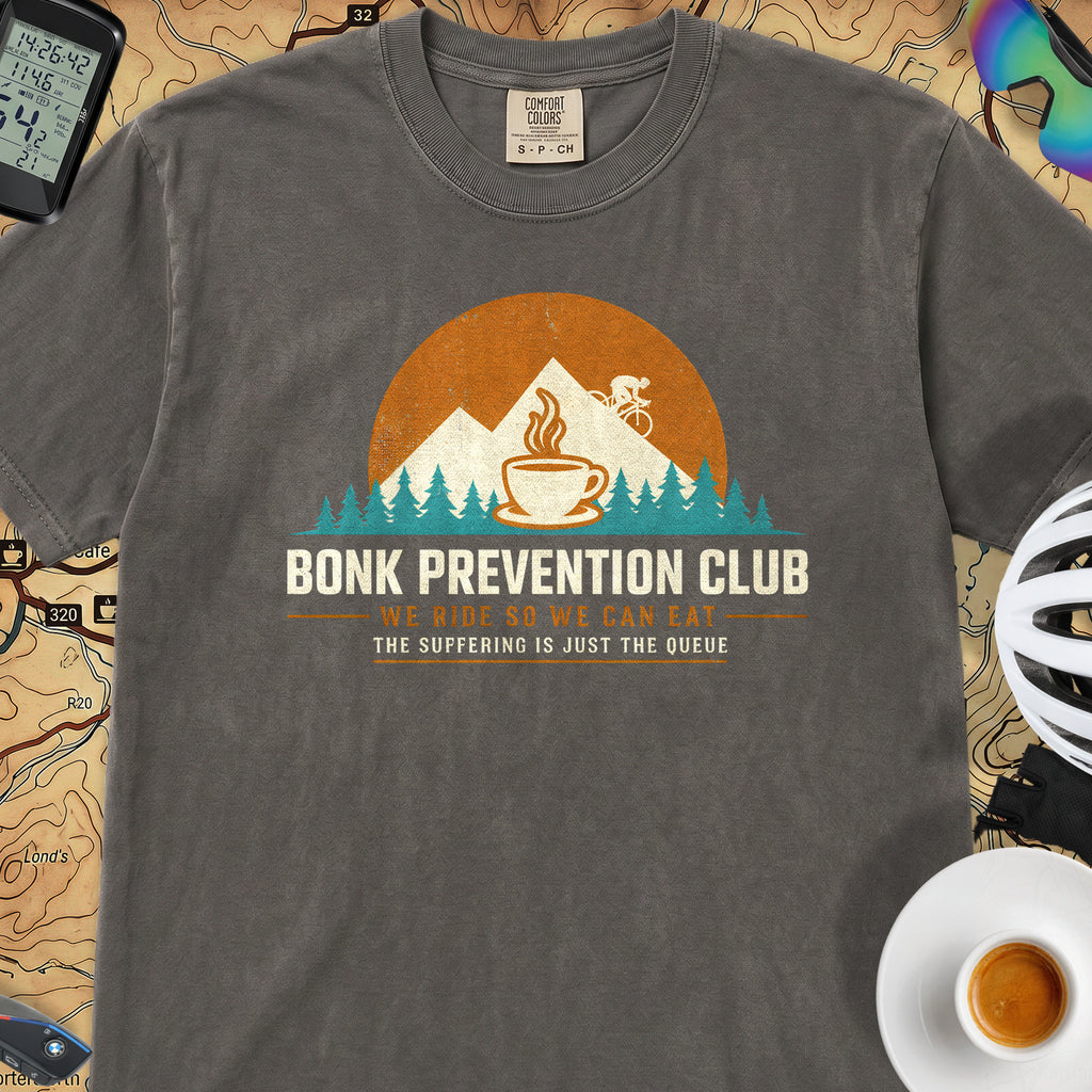 Bonk Prevention Cycling T-Shirt — Pepper