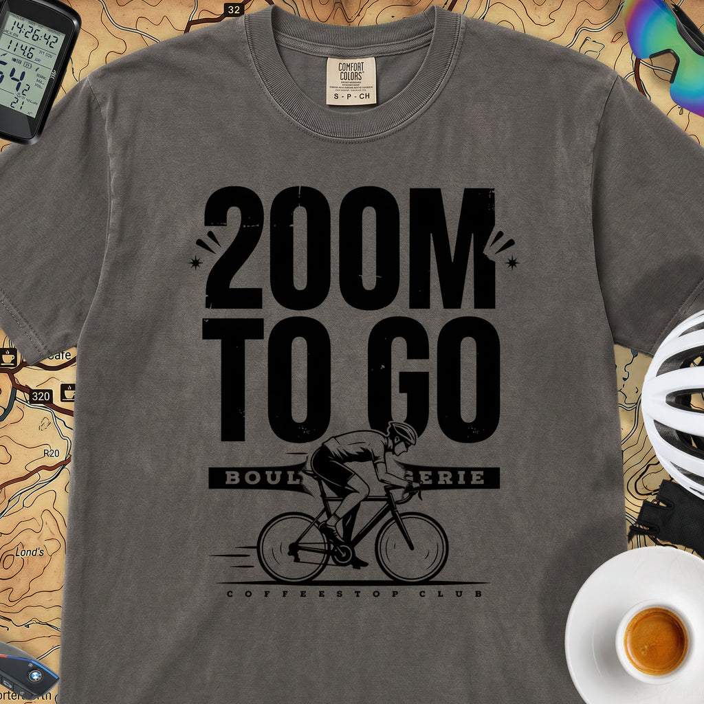 200M To Go Cycling T-Shirt — Pepper