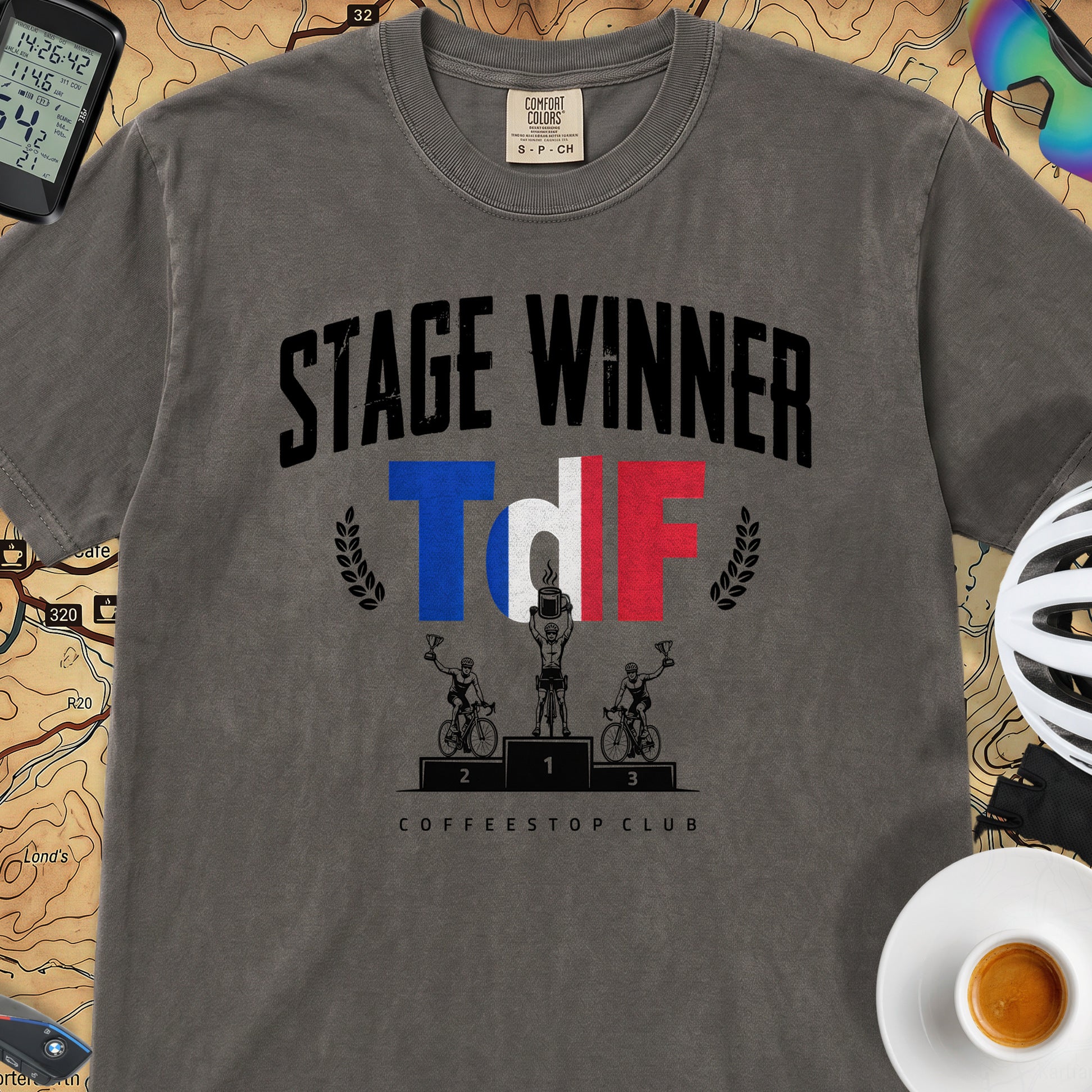 Stage Winner TdF Cycling T-Shirt — Pepper