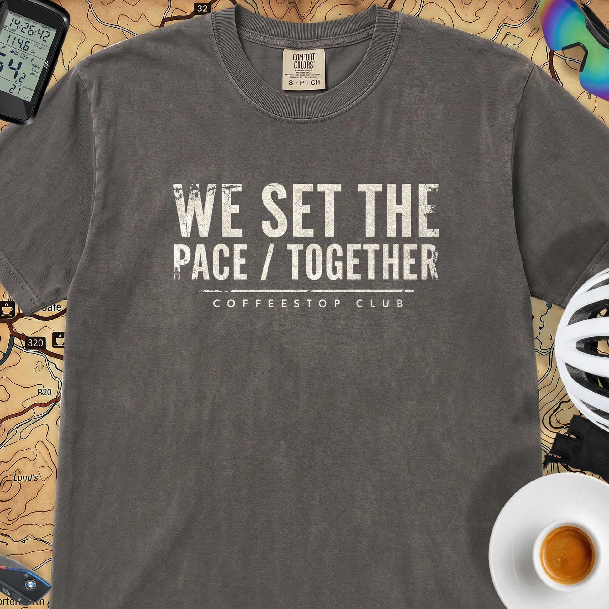 We Set The Pace T‑Shirt — Pepper