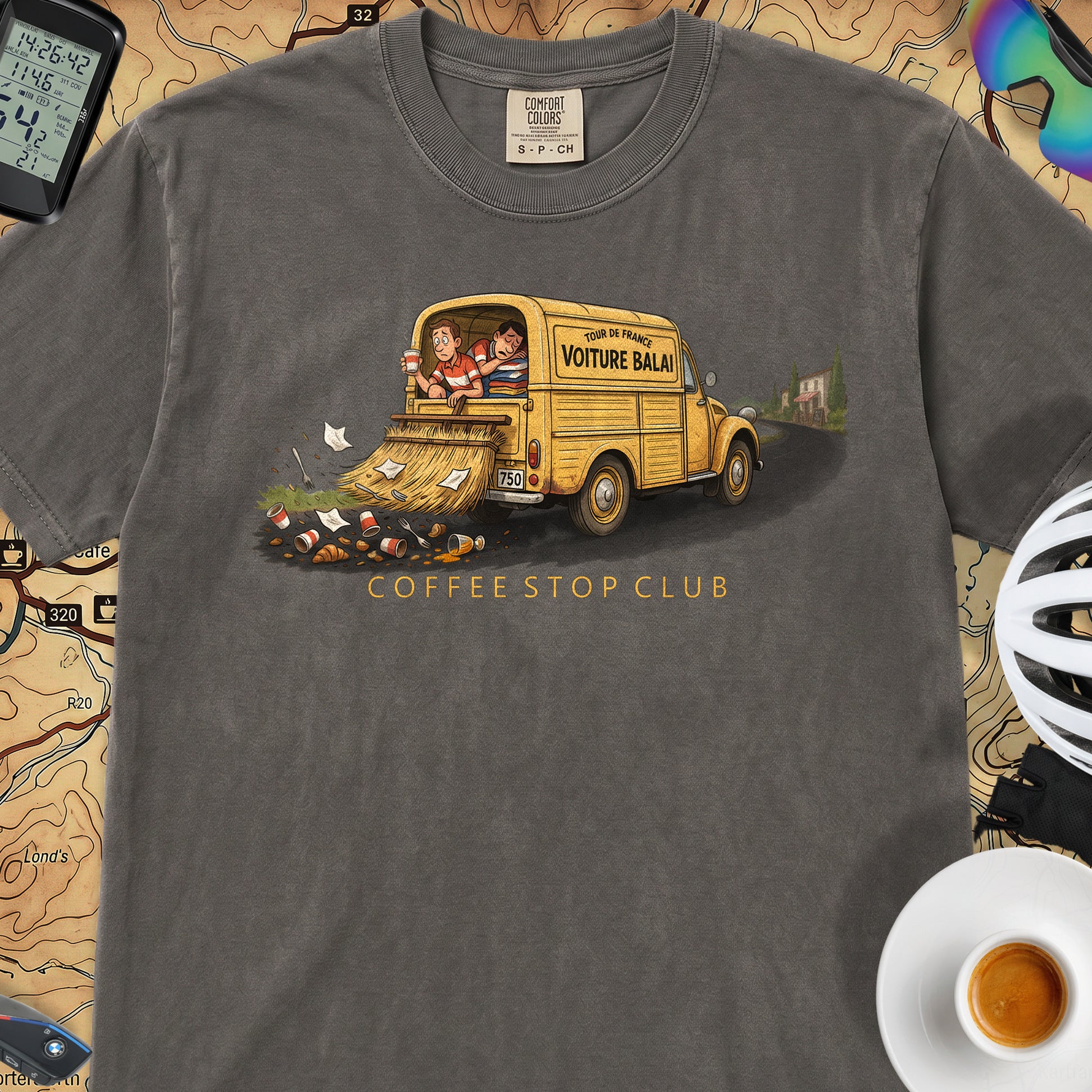 Voiture Balai TdF Cycling T-Shirt — Pepper