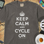 Keep Calm and Cycle On T-Shirt — Pepper