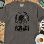 Drawn to the Light Cyclist T-Shirt — Pepper