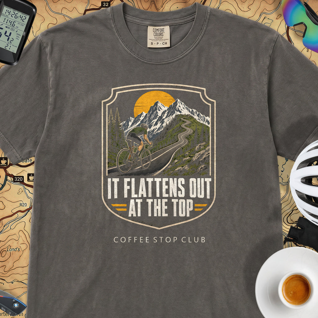 It Flattens Out Cycling T-Shirt — Pepper