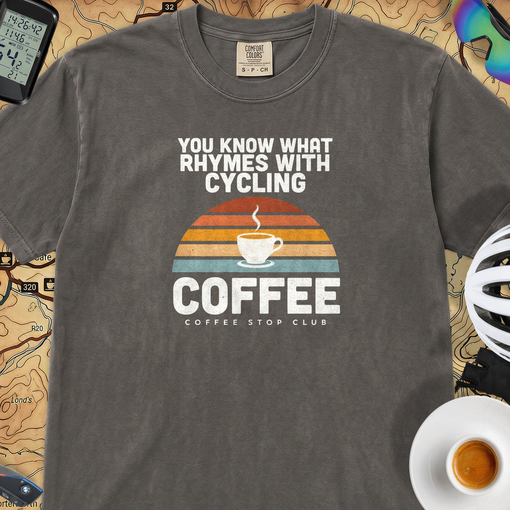 You Know What Rhymes With Cycling T-Shirt — Pepper