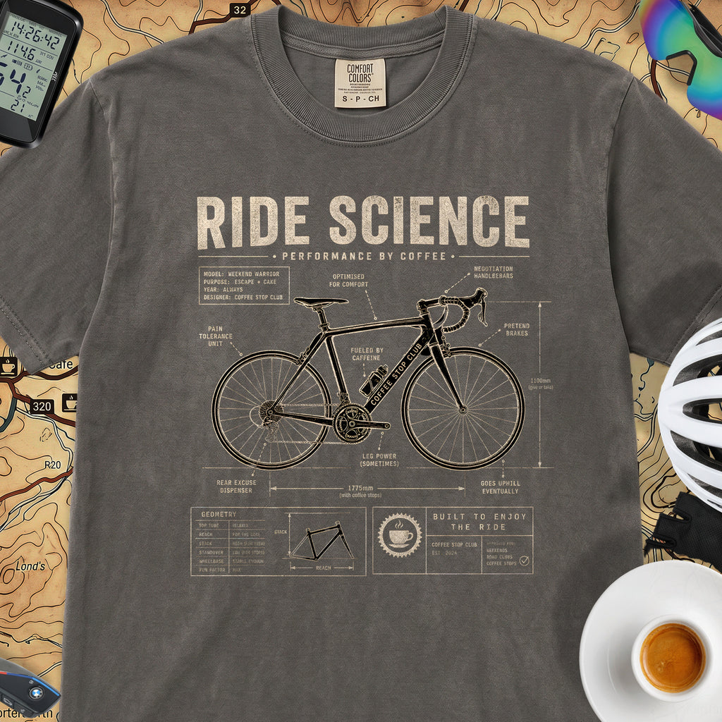 Ride Science Bike T-Shirt — Pepper