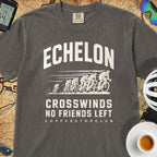 Crosswinds & No Friends Cycling T-Shirt — Pepper