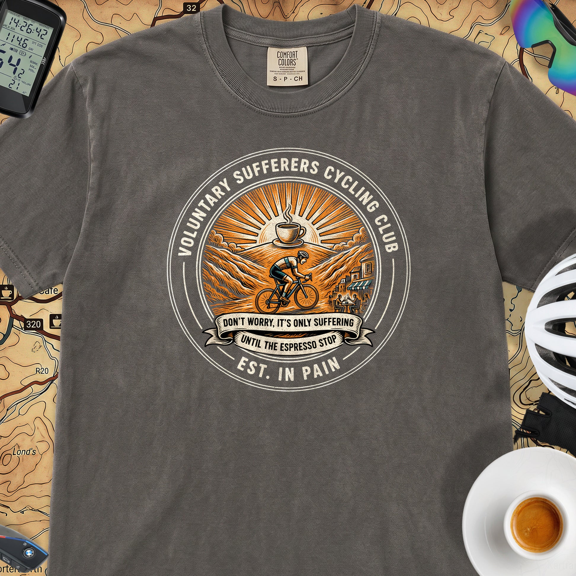 Est. In Pain Cycling T-Shirt — Pepper