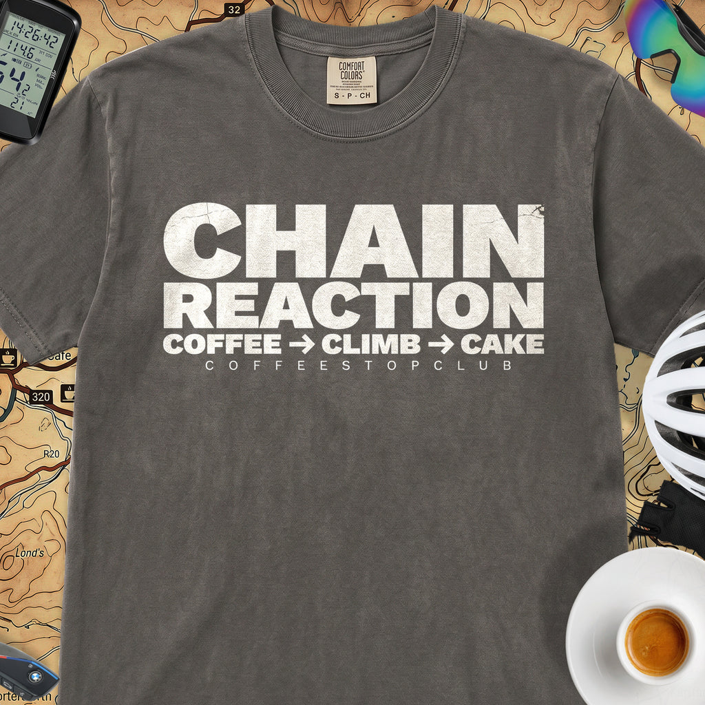 Chain Reaction T‑Shirt — Pepper