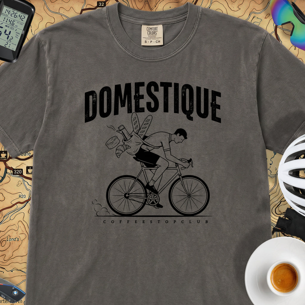 Domestique Delivery Cyclist T-Shirt — Pepper