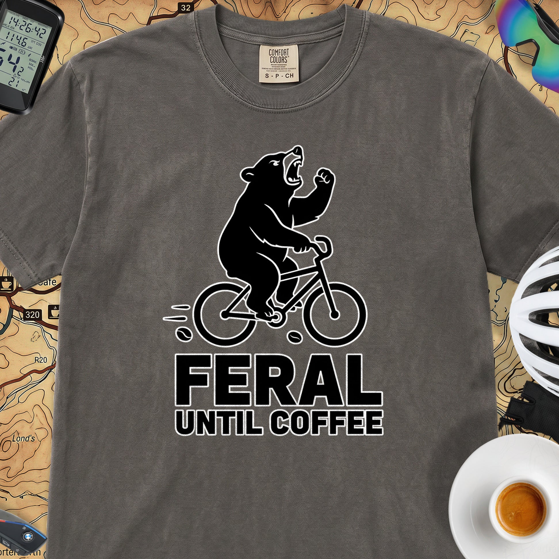 Feral Until Coffee T-Shirt — Pepper