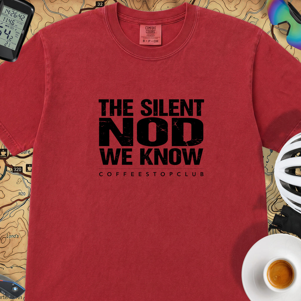 Silent Nod T‑Shirt — Red