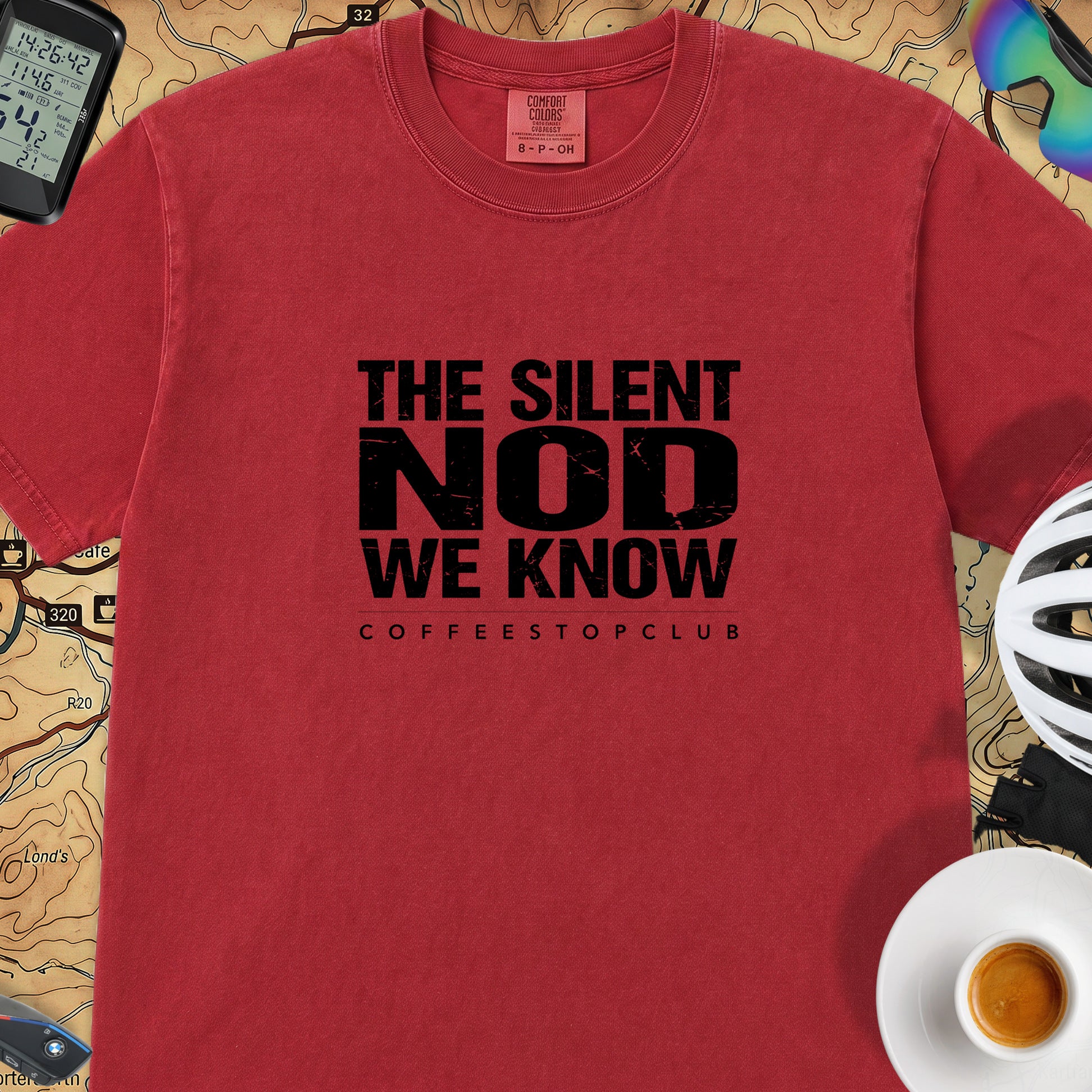 Silent Nod T‑Shirt — Red