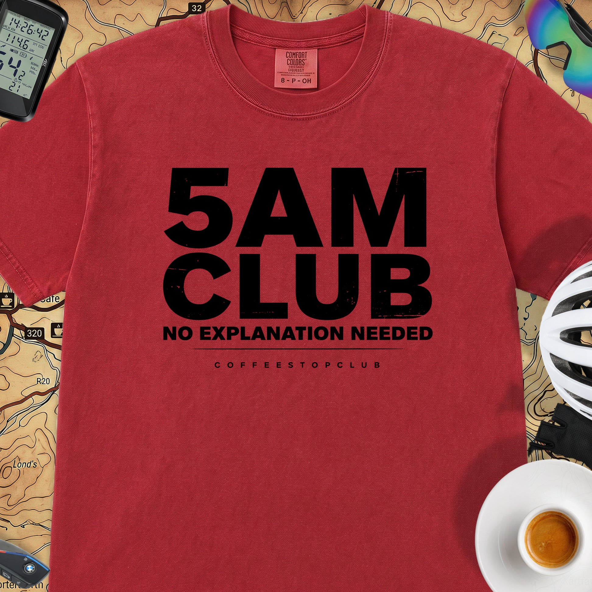5AM Club T‑Shirt — Red