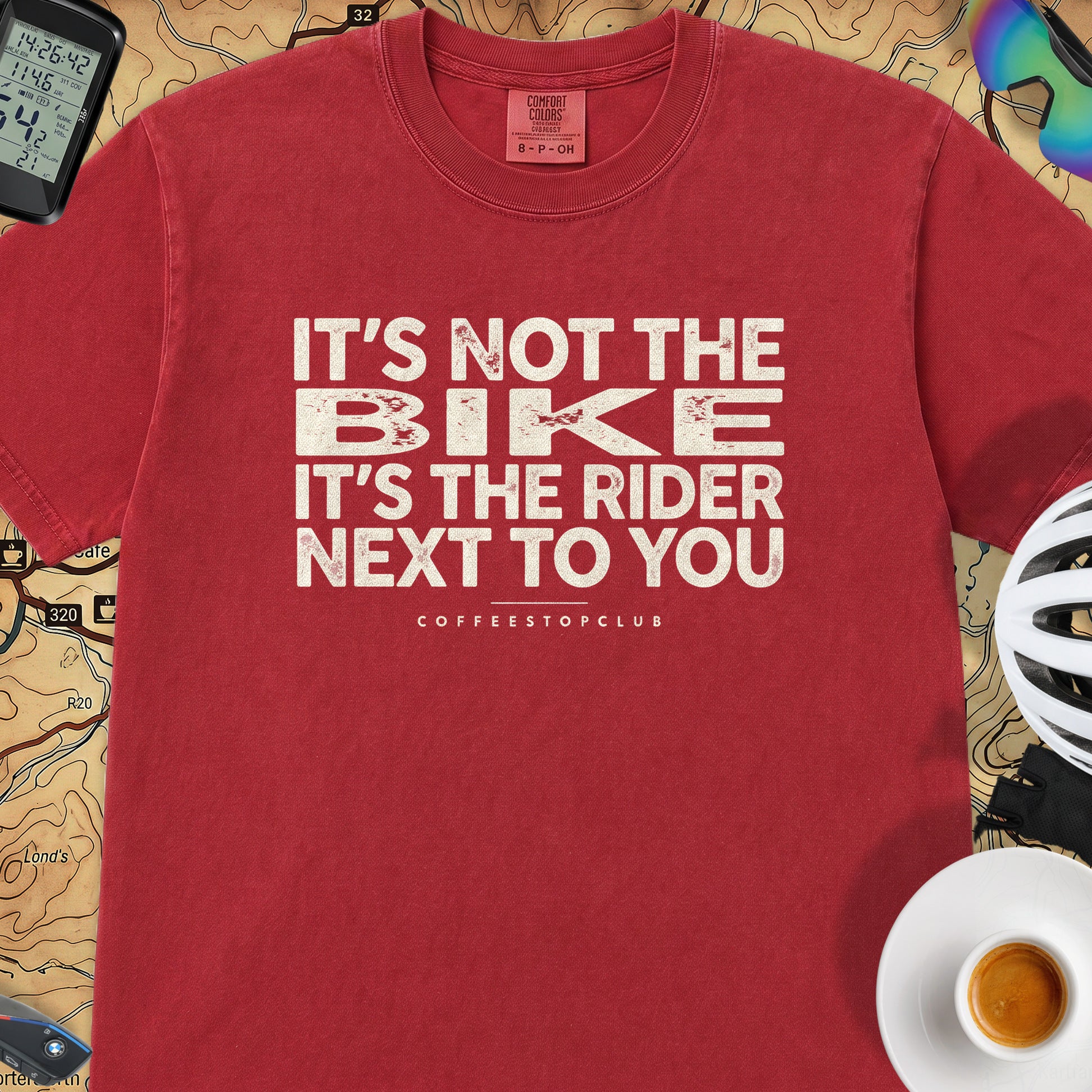It's Not The Bike T‑Shirt — Red