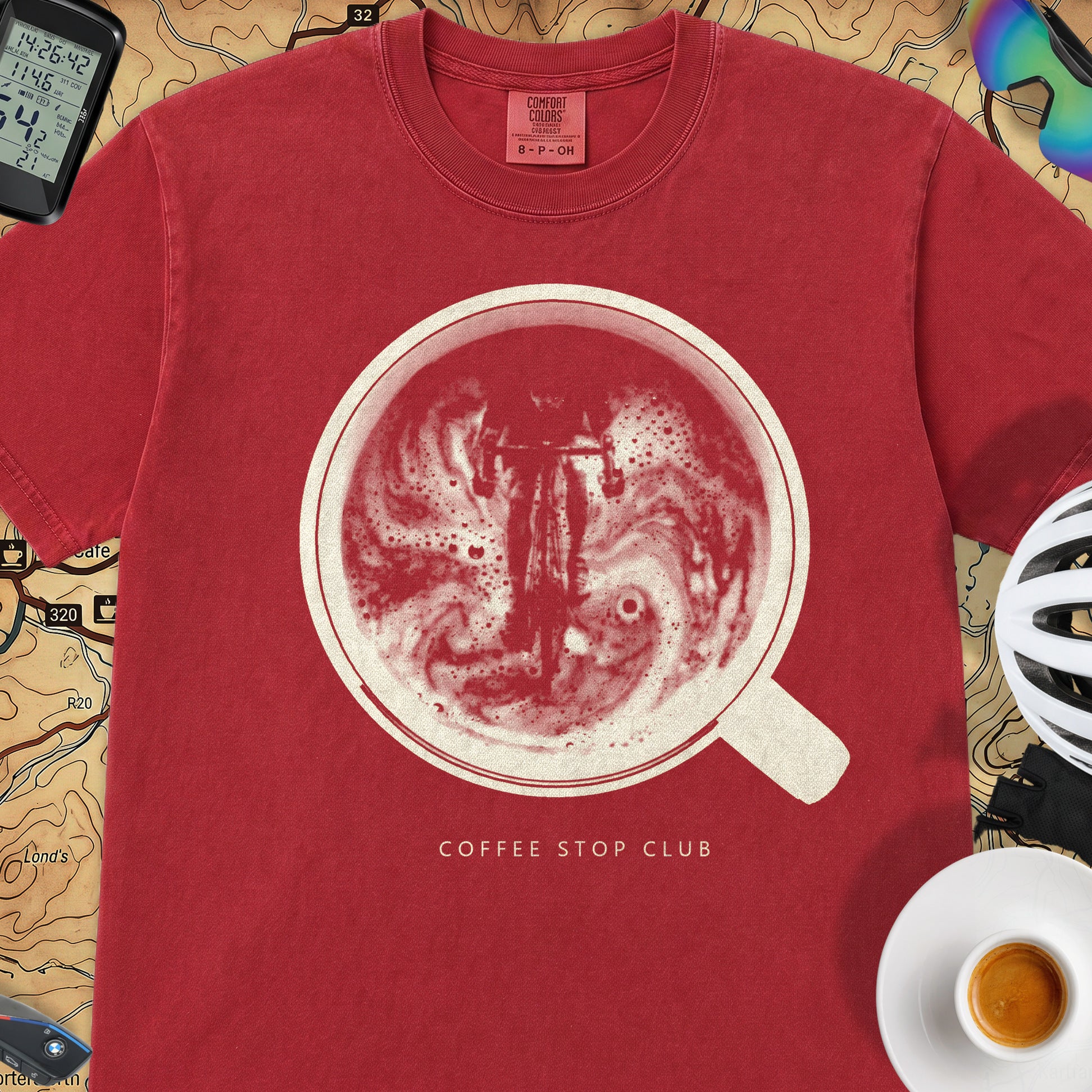 Crema de la Crema Cycling T-Shirt — Red