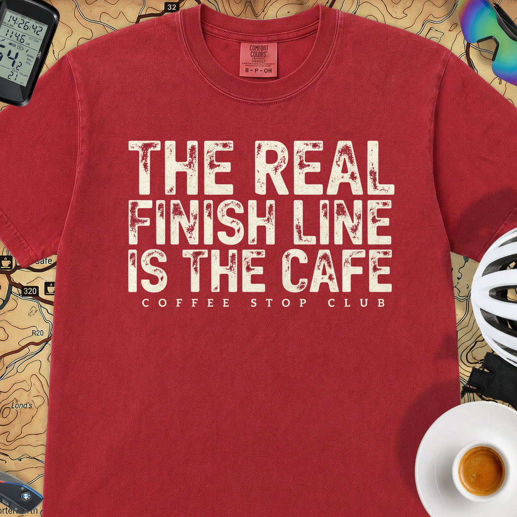 The Real Finish Line T‑Shirt — Red
