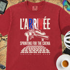 L'Arrivée TdF Cycling T-Shirt — Red