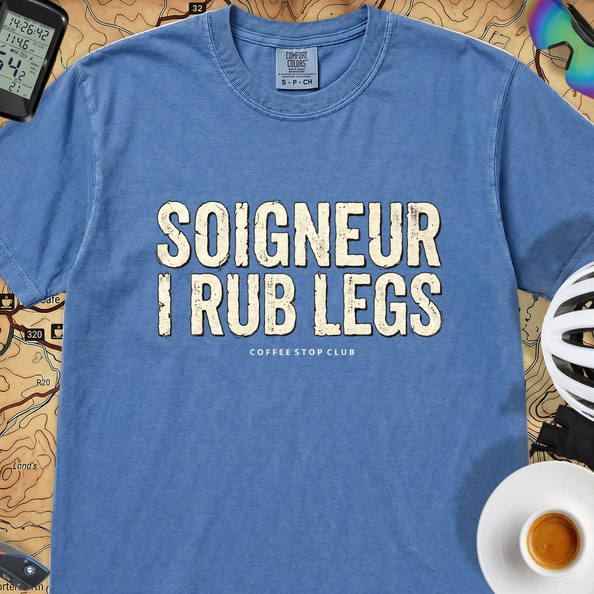 Soigneur Leg Rub Tour T‑Shirt — Royal Caribe